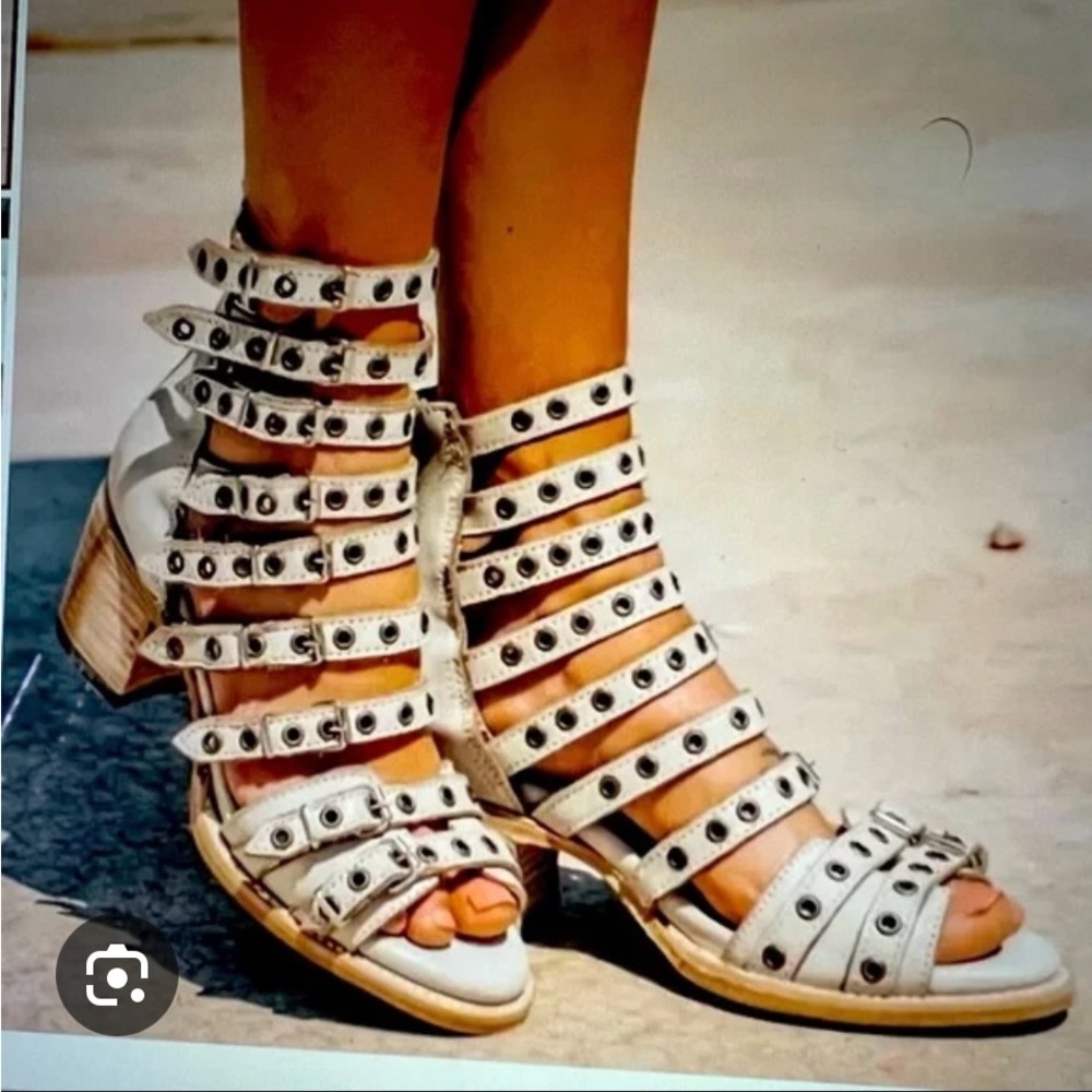 Freebird Cassandra ice Strappy Sandals